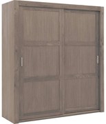 Goossens Excellent Kledingkast Duo, 200 cm breed, 223 cm hoog, 2 x 3 houtpaneel schuifdeuren