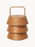 Mobiele LED-tafellamp Luver gemaakt van Douglas hout