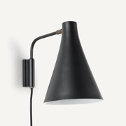 Scharnierende metalen wandlamp, Jameson