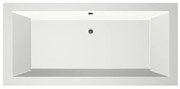 Xenz Society Duobad - 190x90x53 - afvoer Midden - acryl - wit mat 6854-03