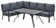 Garden Impressions Senja lounge dining set 3-delig links - mystic grey
