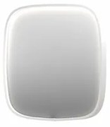 INK SP31 spiegel - 80x4x80cm contour in stalen kader incl dir LED - verwarming - color changing - dimbaar en schakelaar - mat wit 8409821