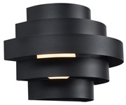 Moderne wandlamp zwart incl. LED 3-staps dimbaar - Lines Modern rond Binnenverlichting Lamp