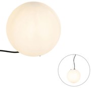 Moderne buitenlamp wit 25 cm IP65 - Nura Modern E27 IP65 Buitenverlichting bol / globe / rond