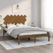 vidaXL Bedframe massief hout honingbruin 120x190 cm 4FT Small Double