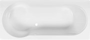 Ben Lazio 2.0 inbouw douchebad met ligzijde rechts hoek links 180x80cm glans wit acryl