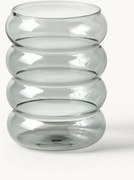 Mondgeblazen borosilicaatglazen Bubbly, 4-delig