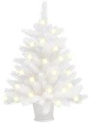 vidaXL Kunstkerstboom met LED's 65 cm wit