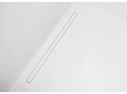 Easy Drain Modulo TAF low douchegoot - 80x6.7cm - met vloerflens - Waterslot: 30mm- RVS geborsteld EDM1TAFLT800-30