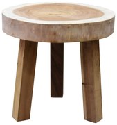 Boomstam krukje 47xH40 cm rond 3 poot - vierkante poten - bladdikte 8 cm
