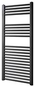 Sanicare design handdoekradiator 45x112cm zwart mat