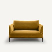 Fluwelen 2-zitsbank, Oscar-design E. Gallina