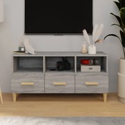 vidaXL Tv-meubel 102x36x50 cm bewerkt hout grijs sonoma eikenkleurig