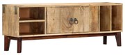 vidaXL Tv-meubel 130x30x46 cm massief ruw mangohout