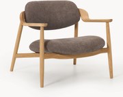Loungefauteuil Rae van eikenhout