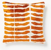 Viscose kussenhoes Dejan met ingeweven jacquard patroon