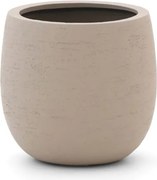 Bloempot Luca Lifestyle Terreno | Taupe Kunststof | ø42cm | Geschikt voor buiten en binnen | Kees Smit Tuinmeubelen