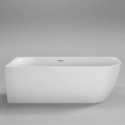 Lambini Designs Mahina hoekbad links acryl 180x80cm wit mat