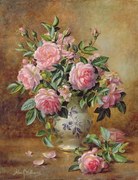 Kunstreproductie A Medley of Pink Roses, Albert Williams