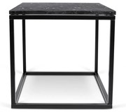TemaHome Prairie Zwart Marmeren Tafeltje Met Zwart - 50 X 50cm.