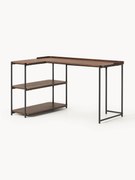 Houten Renee hoekbureau in bruin
