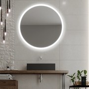 Ronde badkamerspiegel met LED verlichting C1