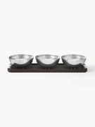 Snackschalenset Bernadotte met serveerplateau, set van 4
