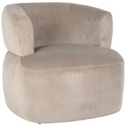 Fauteuil Met Zachte Stof Khaki