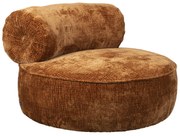 Dutchbone Tilbury Ronde Lounge Fauteuil Oranje