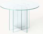 Ronde glazen eettafel Anouk, in verschillende formaten