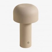 Draadloze Led-tafellamp Van Ijzer Loentia Tapioca Beige - Sklum