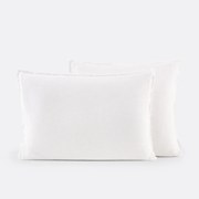 Kussensloop in gewassen linnen, laddersteek, Linot