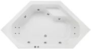 Lambini Designs Venetië Bubbelbad 145x145cm 6+4+2 hydro jets
