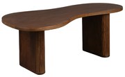 Dutchbone Tilon Salontafel Organische Vorm Walnoot - 110 X 60cm.