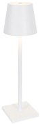 Buiten tafellamp wit incl. LED met touch dimmer oplaadbaar - Janet