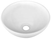 Wiesbaden Luna waskom rond 32x13 cm keramiek glans wit 18184