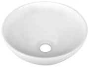Wiesbaden Luna waskom rond 32x13 cm keramiek glans wit 18184