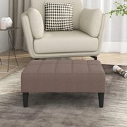 vidaXL Voetenbank 78x56x32 cm stof taupe