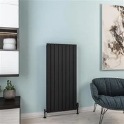 Eastbrook Hadleigh radiator 55x120cm aluminium 1558W zwart mat