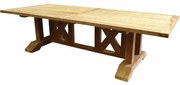 Antigua dining tuintafel 300x120xH77 cm teak gekruist