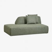 Linker Divanmodule Voor Gestoffeerde Modulaire Bank Cardea Bouclé Groen – Salie - Sklum