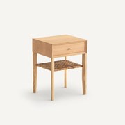 Nachtkastje in massief eikenhout en eikenfineer, Dawud