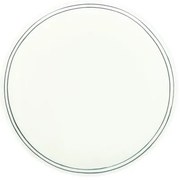 Ontbijtbord met blauwe streep, organisch, porselein,Ø 20 cm