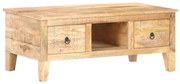 vidaXL Salontafel 100x55x40 cm ruw mangohout