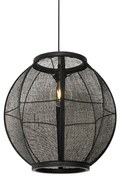 Oosterse hanglamp zwart 46 cm - RobOosters E27 ovaal Binnenverlichting Lamp