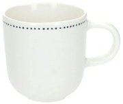 Theemok blauwe stip, organisch, porselein,Ø 9 cm