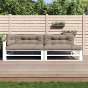 vidaXL Bankkussens pallet 5 st taupe