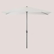 Parasol Van Stof En Aluminium (200x300 Cm) Itzal Gardenia Wit - Sklum