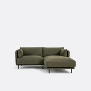 Compacte rechthoekige bank, fijne badstof, Victor