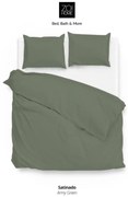 Zo!Home Satinado Dekbedovertrek Army Green – Bij Swiss Sense